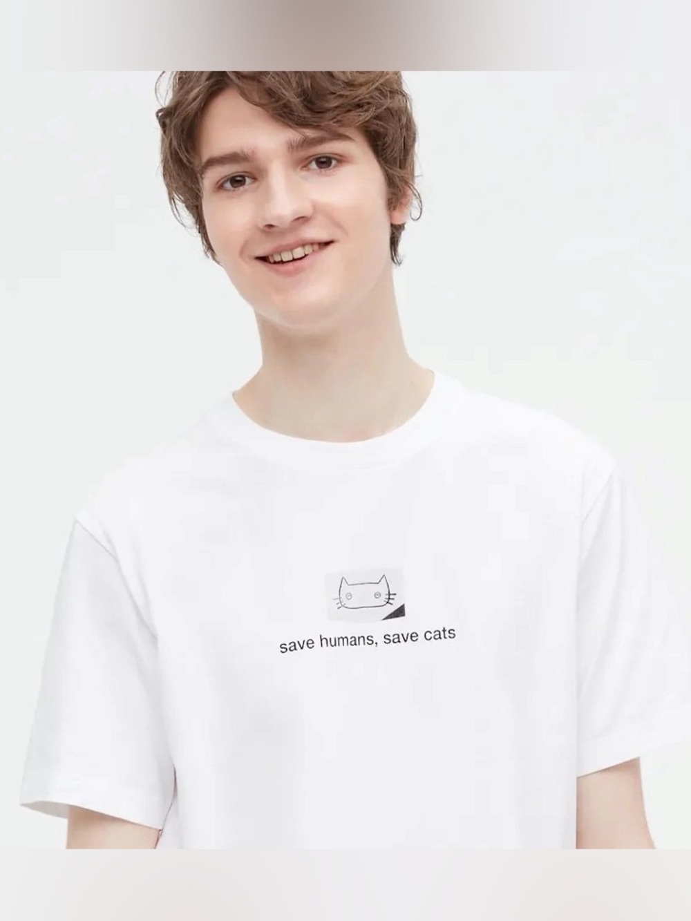 Uniqlo x Haruki Murakami Peace for All Cat T Shirt Unisex Size XL